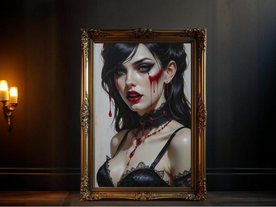 Gothic Vampire Dark Fantasy Horror Artwork