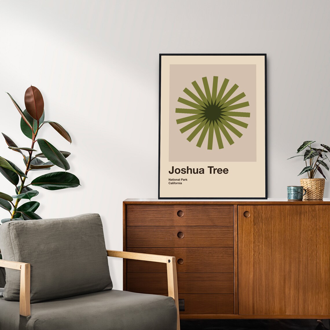 Joshua Tree National Park Mid-Century Travel Poster - Image 4