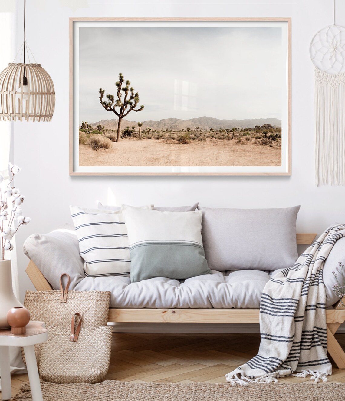 Joshua Tree Desert Landscape, Boho Wall Art Print - Image 3
