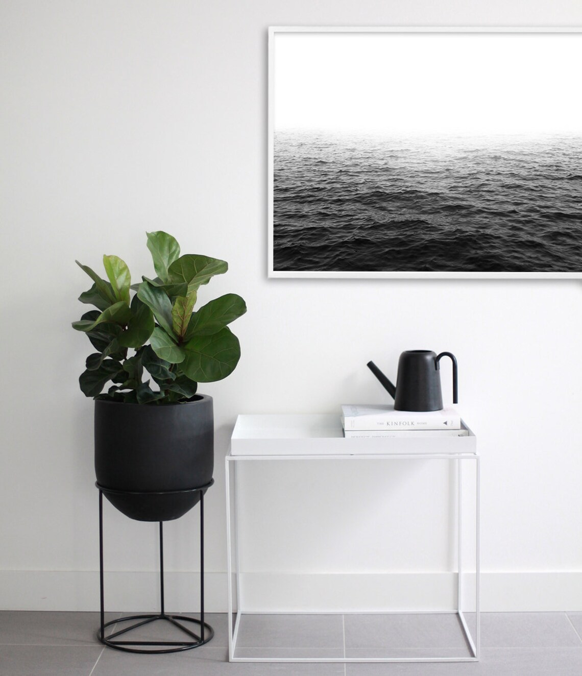 Black and White Ocean Photography, Art Print - Image 3