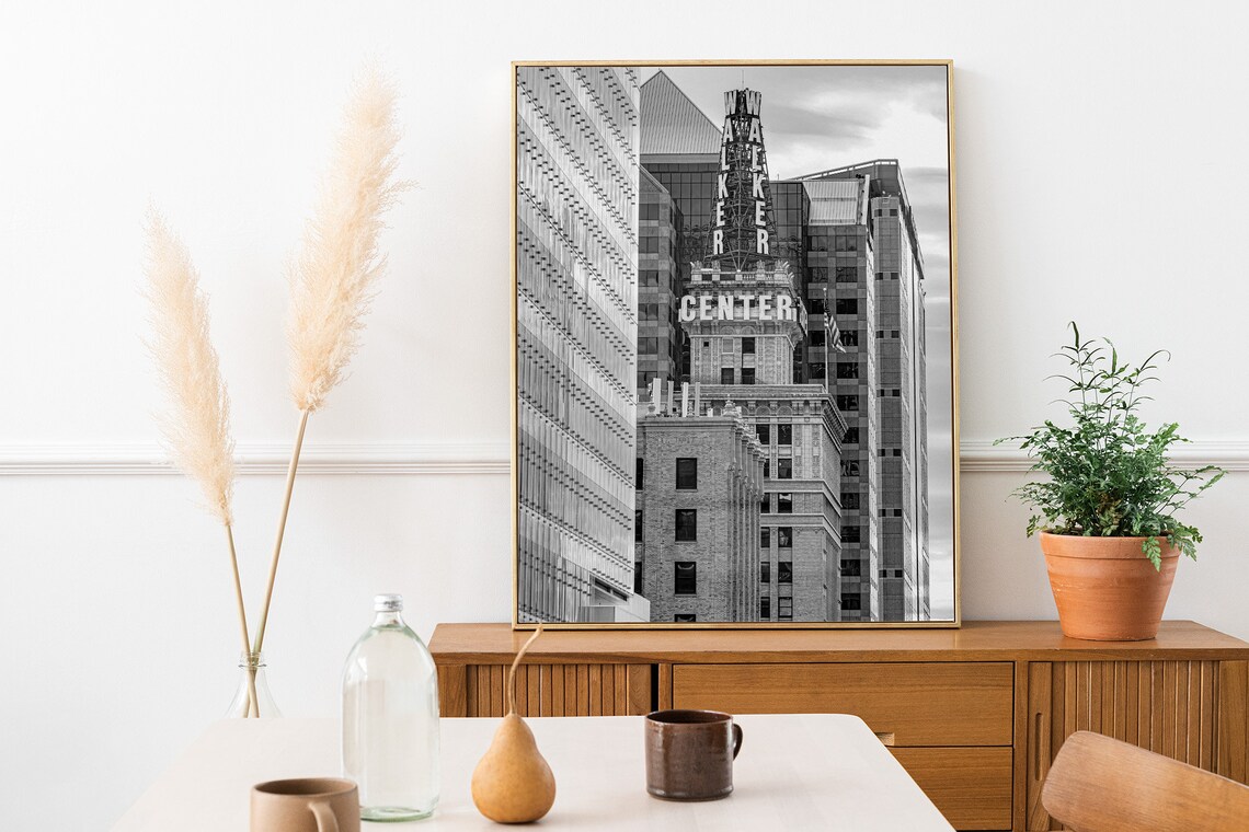 Salt Lake City Utah Skyscraper Travel Poster, Walker Center - Image 3