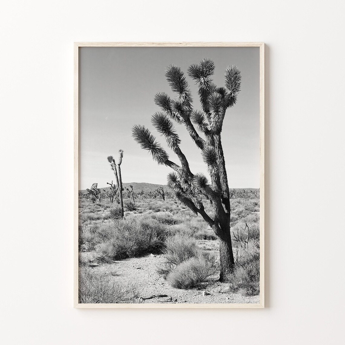 Joshua Tree National Park Black White Travel Poster - Image 4