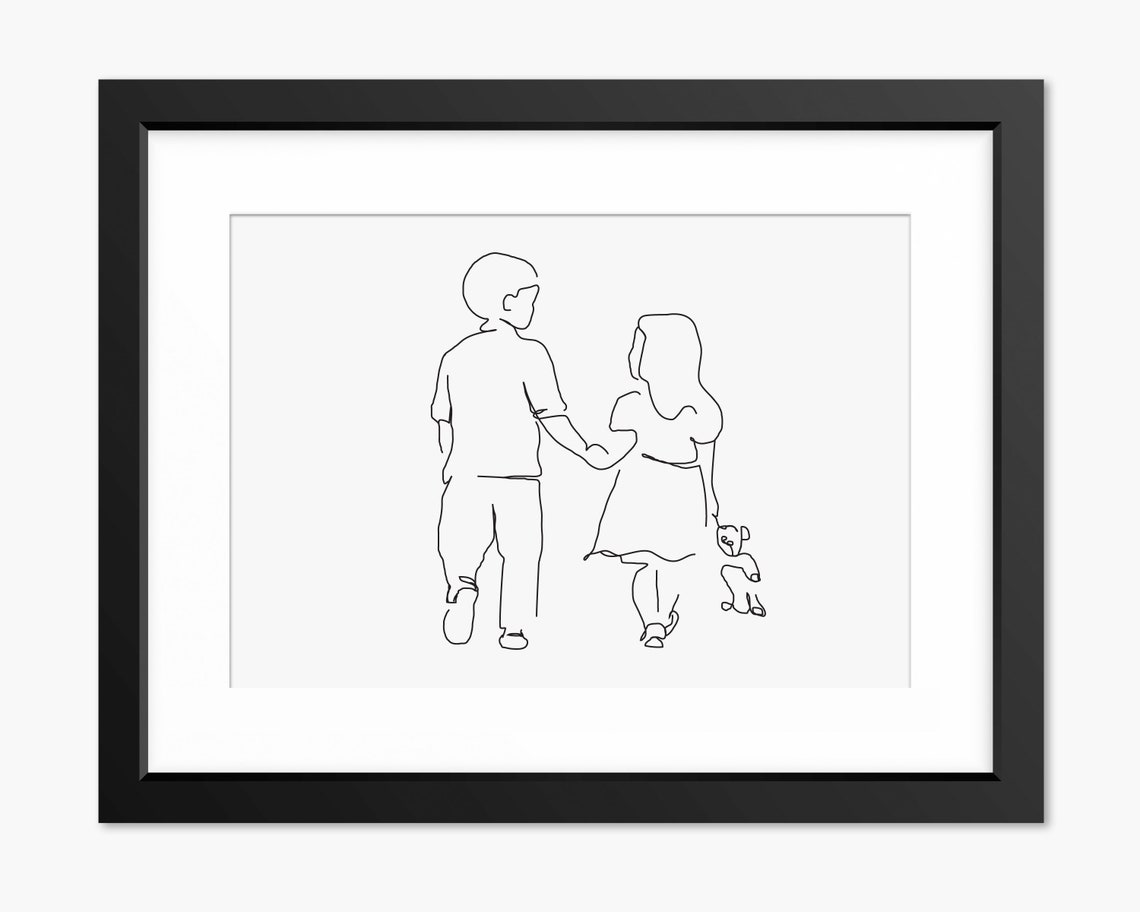 Brother And Sister Wall Art Gifts For Brother From Sister Brother And Sister Print Family Print Children Art Print Big Brother Gift