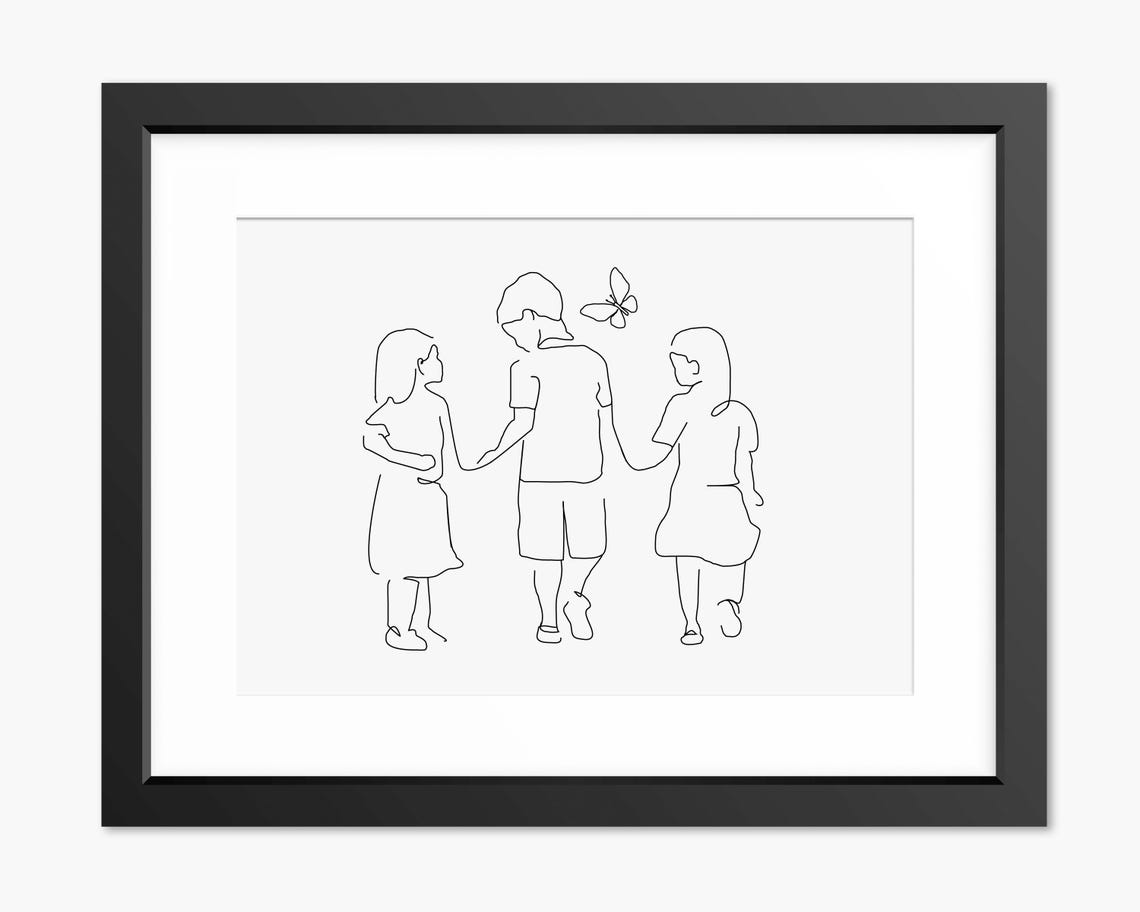 Sibling Print Brother And Sister Print Children Wall Art Family Print Mothers Day Print Fathers Day Print Brothers And Sisters Gift