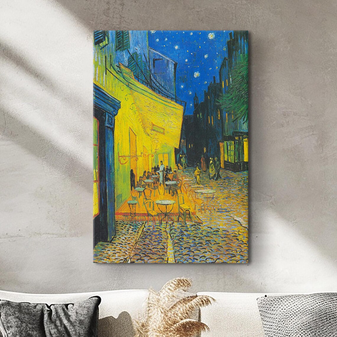 Van Gogh Cafe Terrace At Night Starry Sky Arles France Art Poster