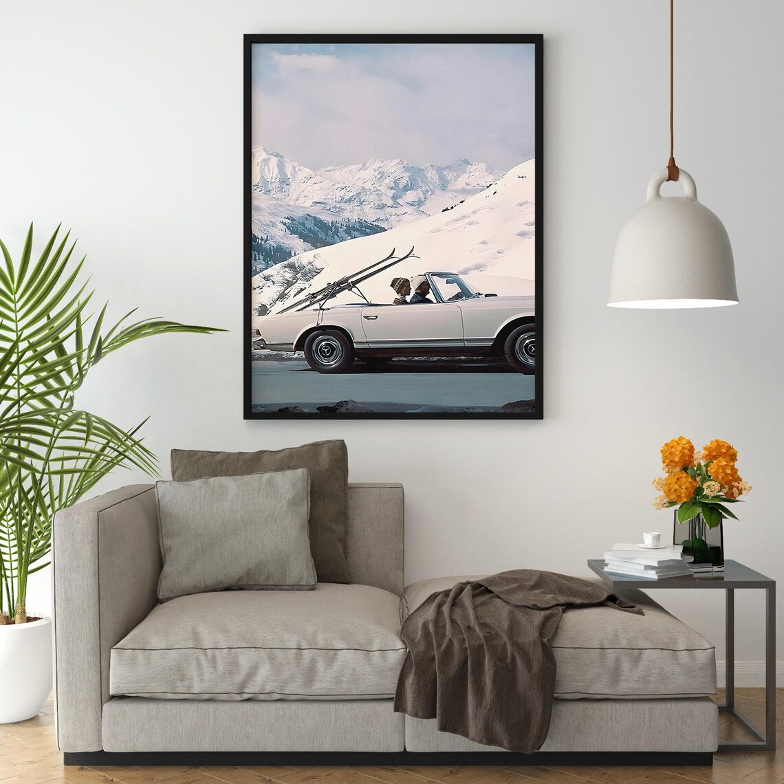 Vintage Retro Luxury Ski Photo Print, Winter Decor - Image 2