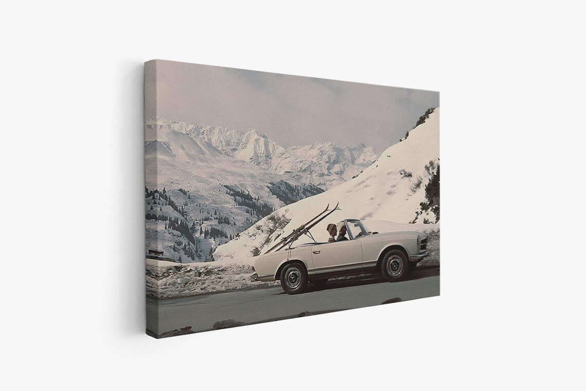 Vintage Retro Luxury Fashion Ski Poster Print - Image 4