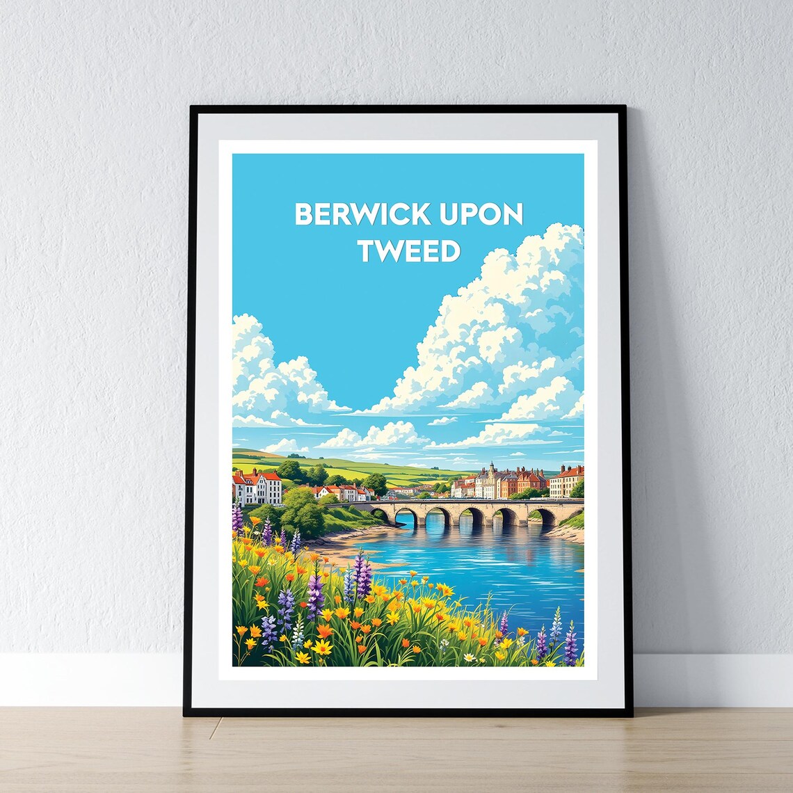 Berwick Upon Tweed Travel Poster, Northumberland