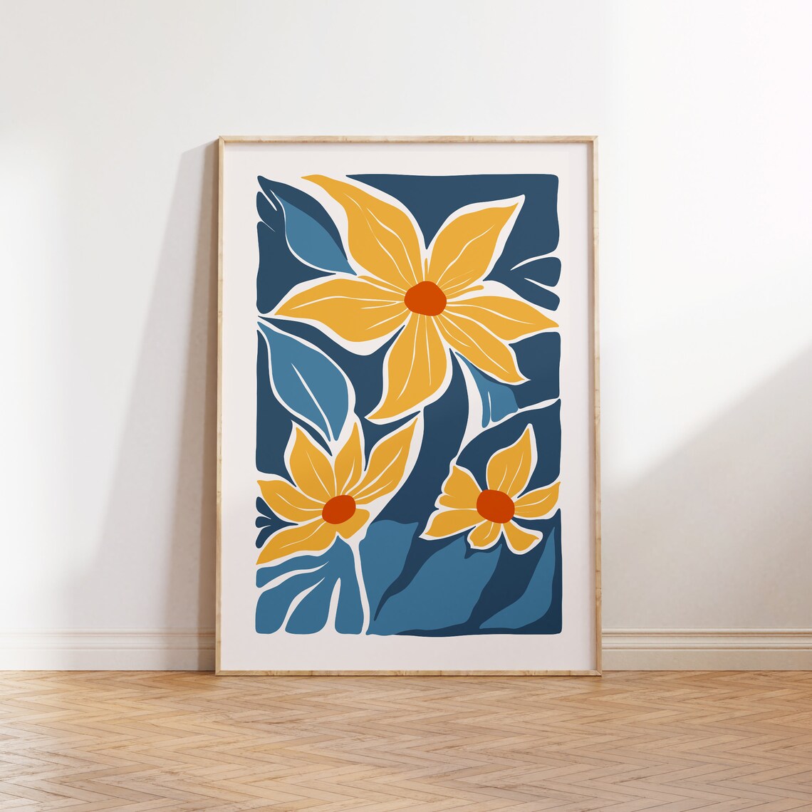 Eclectic Flowers Abstract Floral Poster Print