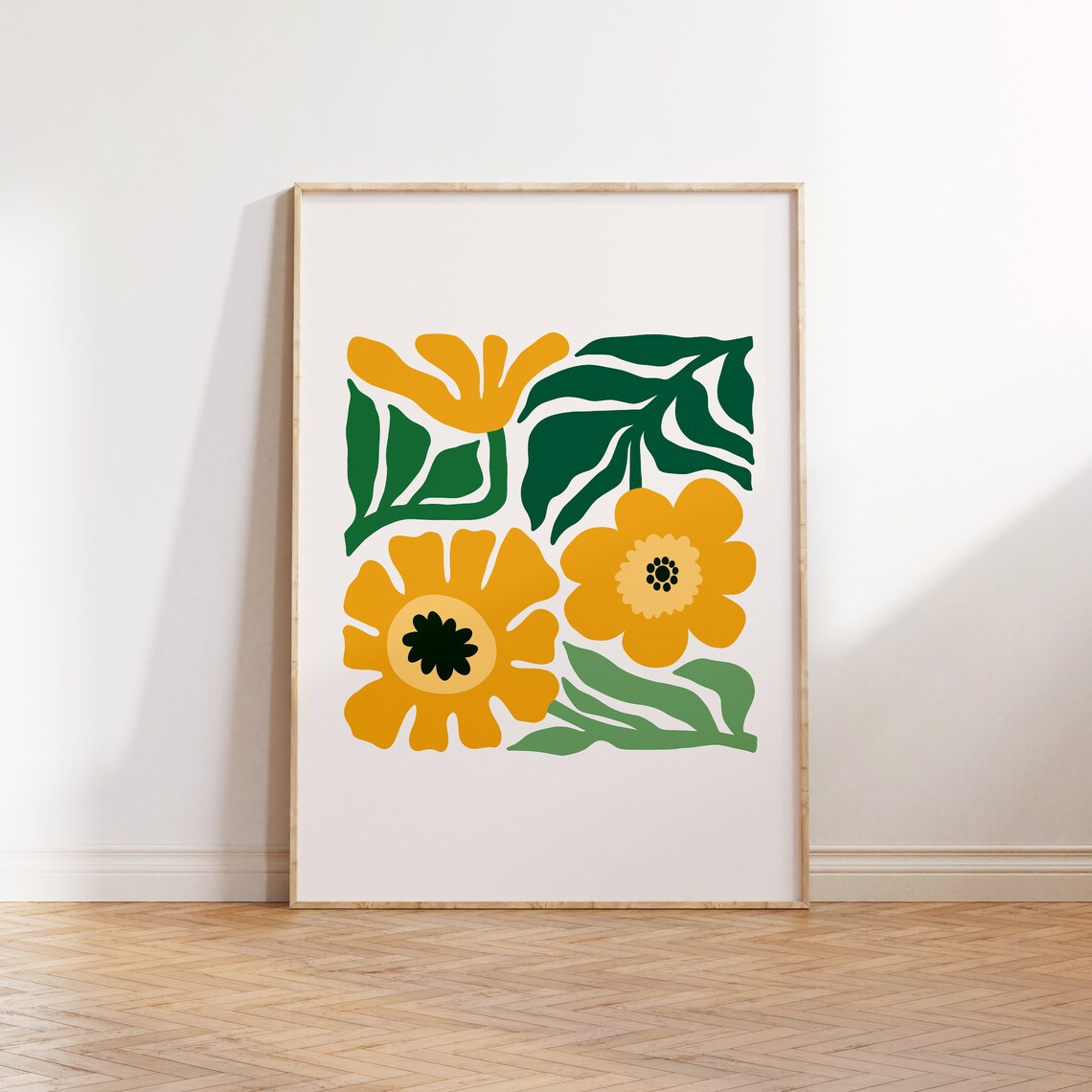 Jungle Flora Tropical Botanical Wall Art Print