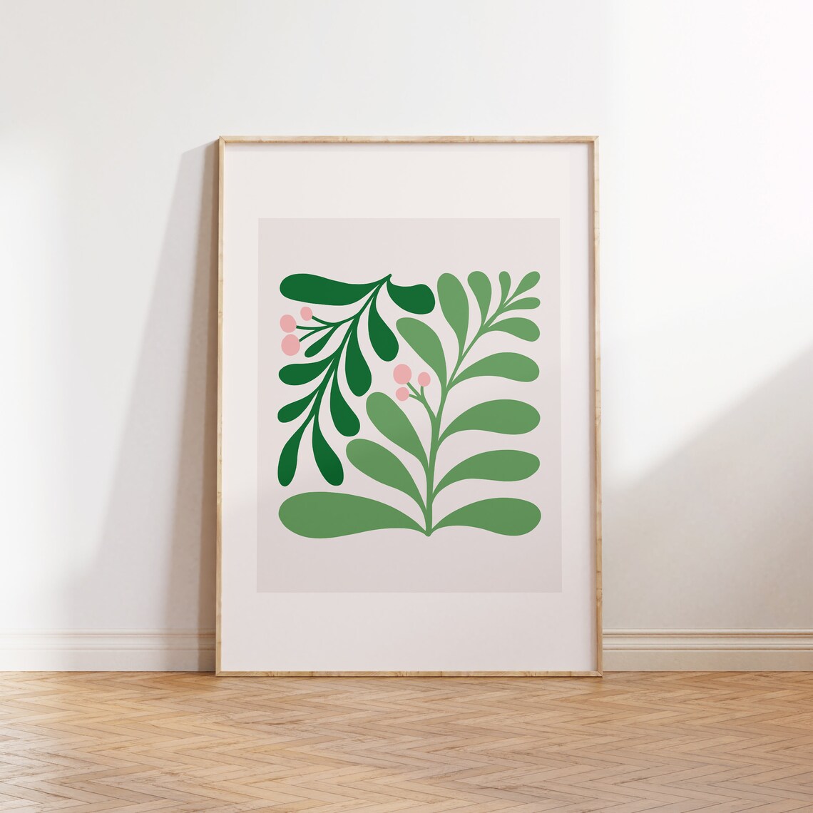 Jungle Flora Art Poster, Tropical Botanical Print
