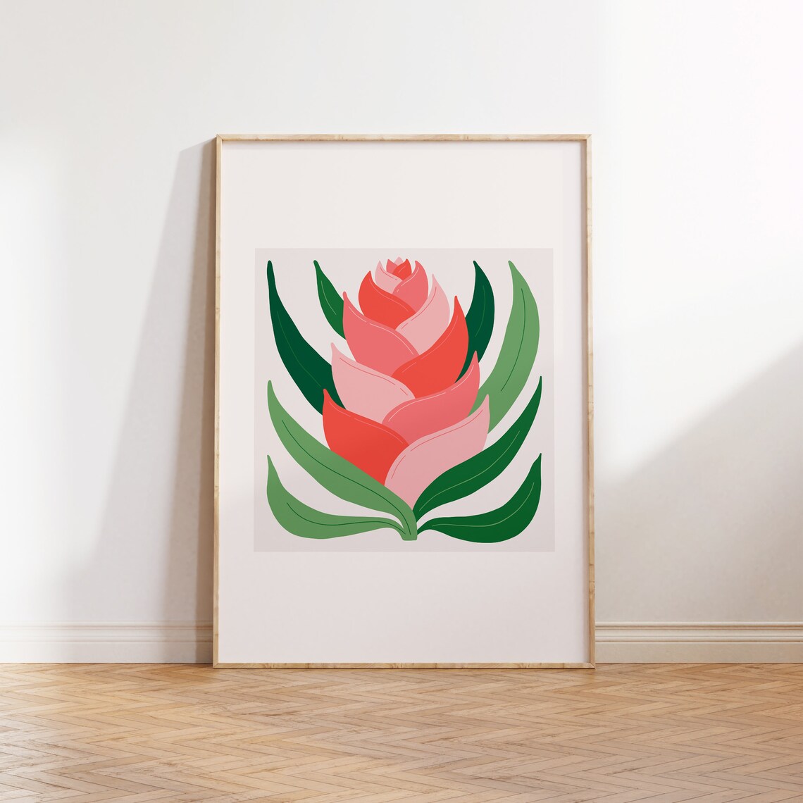 Jungle Flora Tropical Botanical Wall Art Print