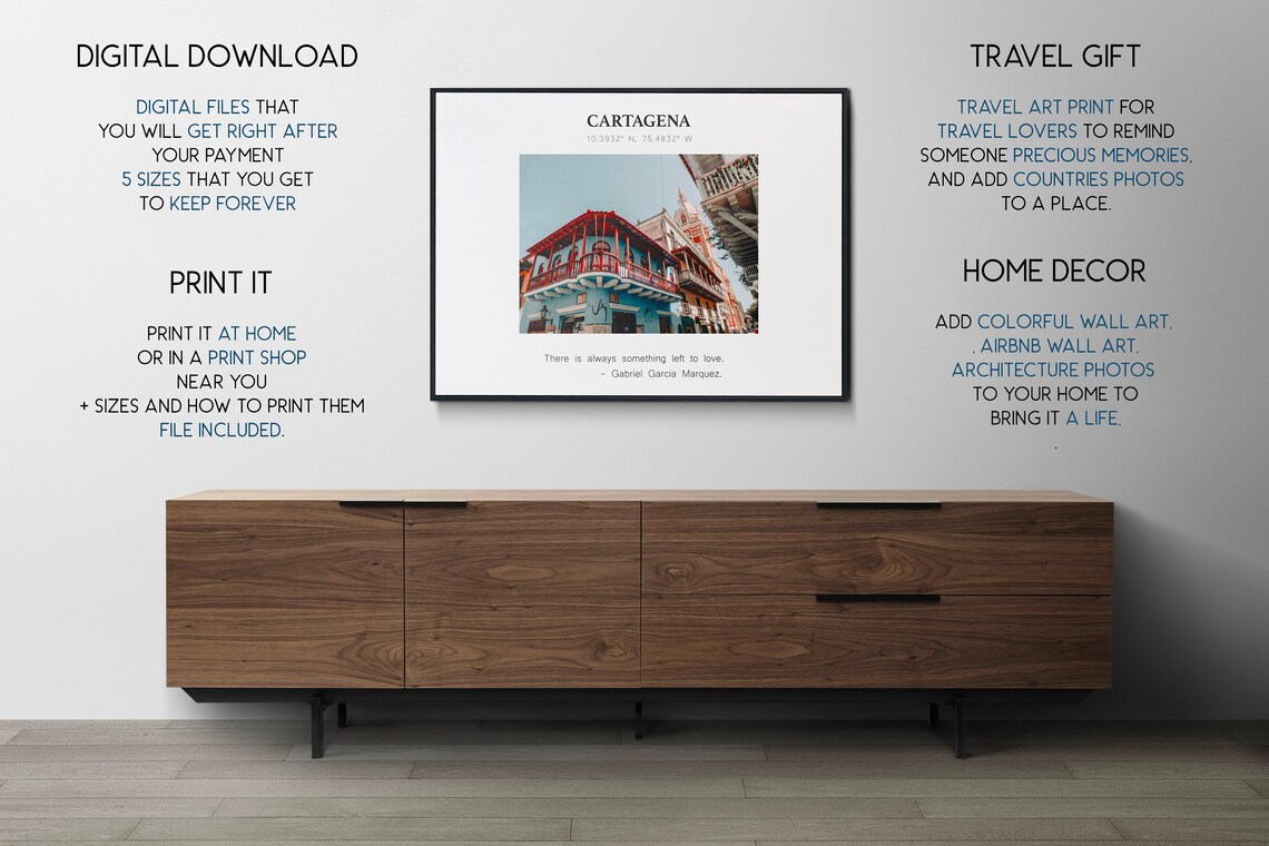 Cartagena Colombia Colonial Balconies Old Town Travel Poster - Image 2