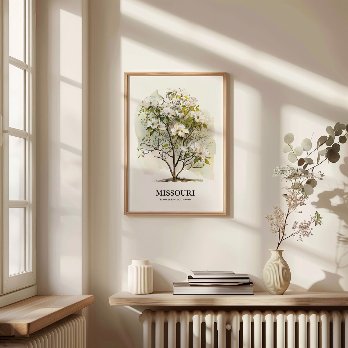 Missouri State Tree Flowering Dogwood Art Print - Image 3