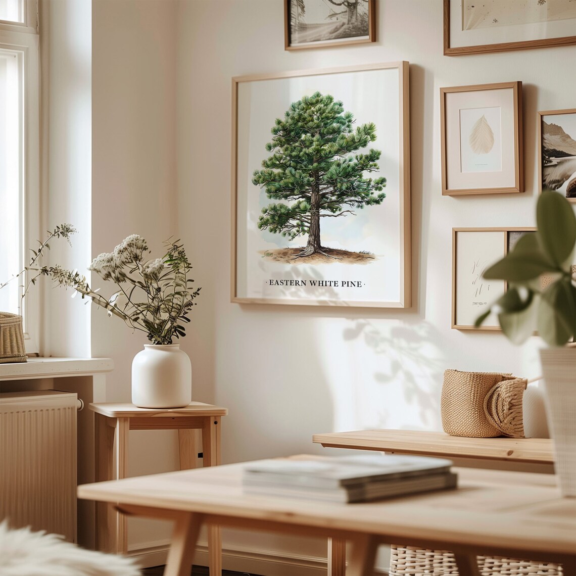 Eastern White Pine Tree Art Print, Botanical Poster - Image 2