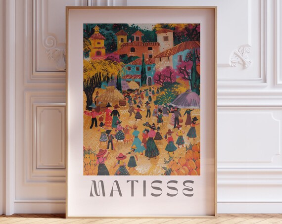 Henri Matisse Inspired Print With Frame Artful Matisse Framed Poster Matisse Art Print Livingroom Wall Art Gallery Wall Printed Matisse