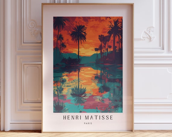 Monet-Inspired Matisse Art Print, Living Room Decor