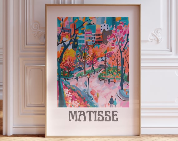 Henri Matisse City Park Spring Bloom Colorful Impressionist Poster