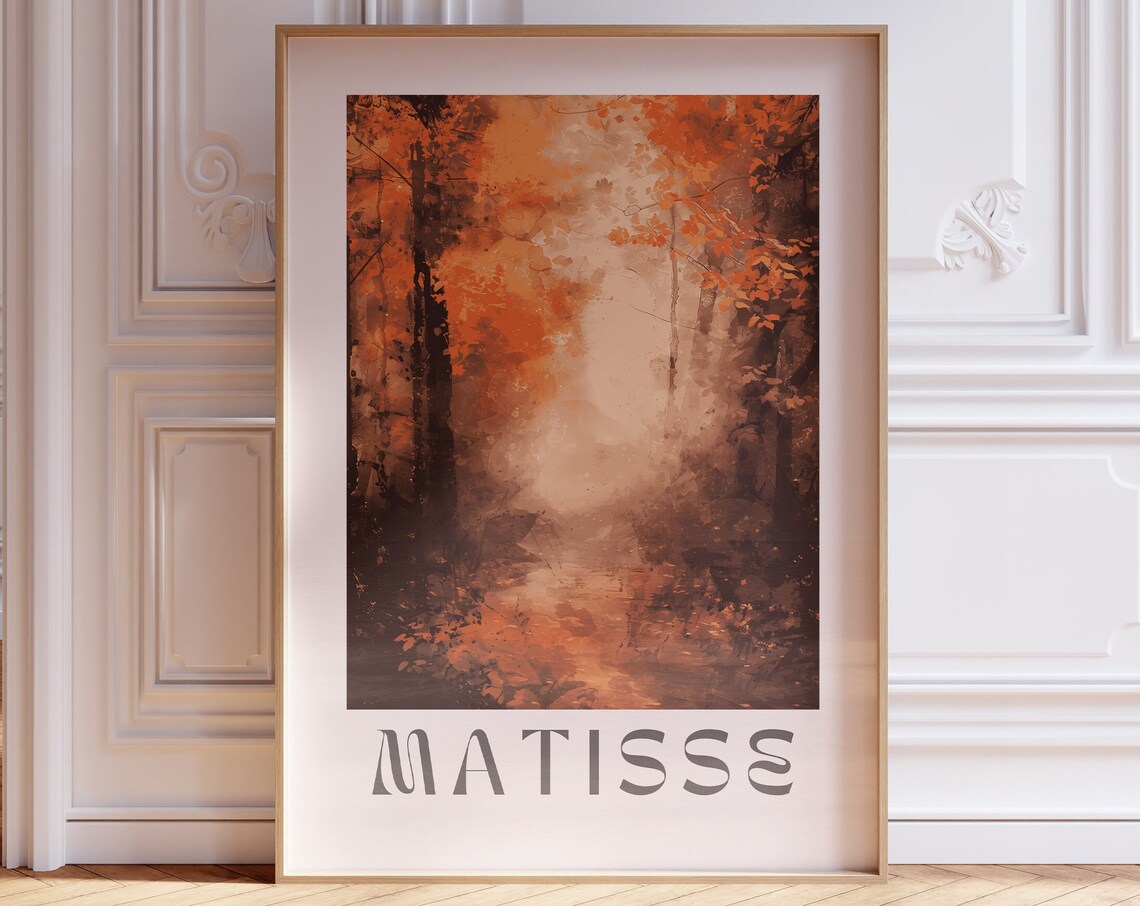 Henri Matisse Misty Autumn Forest Path Glowing Morning Poster