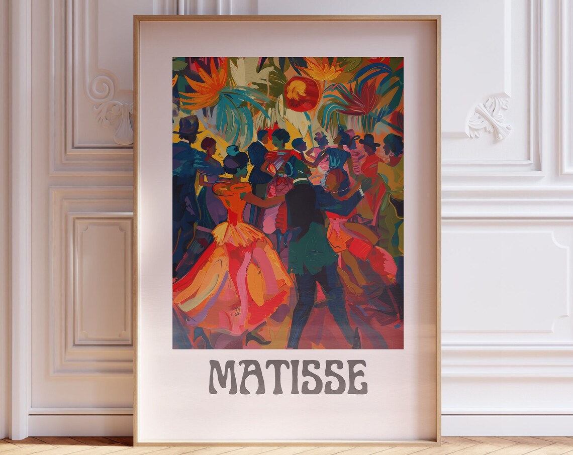 Henri Matisse Vibrant Tropical Dancers Celebration Art Poster