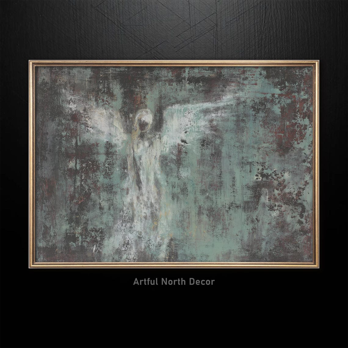 Ethereal Angel Abstract Print Mystical Wall Art