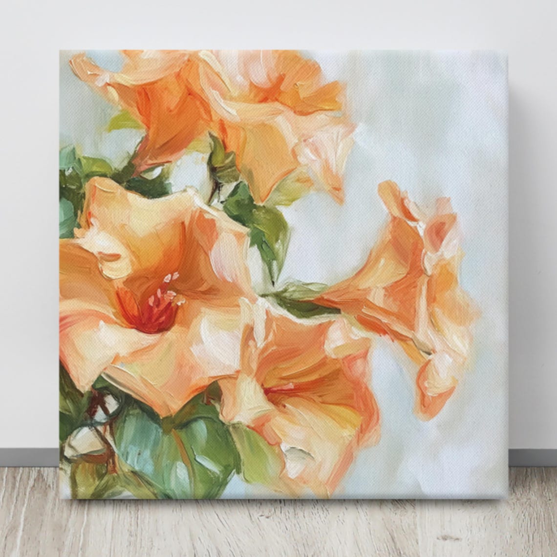 Trumpet Vine Flower Print Trumpet Vine Art Trumpet Vine Flower Flower Wall Art Trumpet Vine Plant Painting Print - Image 4