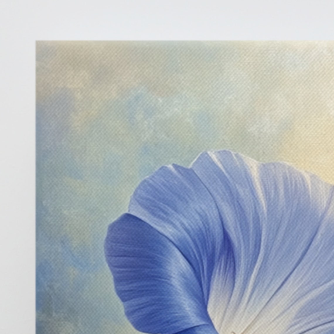Blue Morning Glory Bloom Glowing Sky Botanical Floral Poster - Image 3
