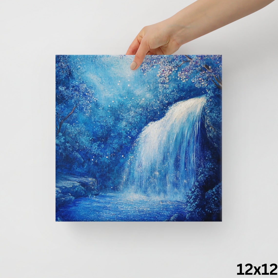 Large Waterfall Print Large Wall Art Waterfall Art Nature Art Prints Water Wall Art Wall Art - Image 2
