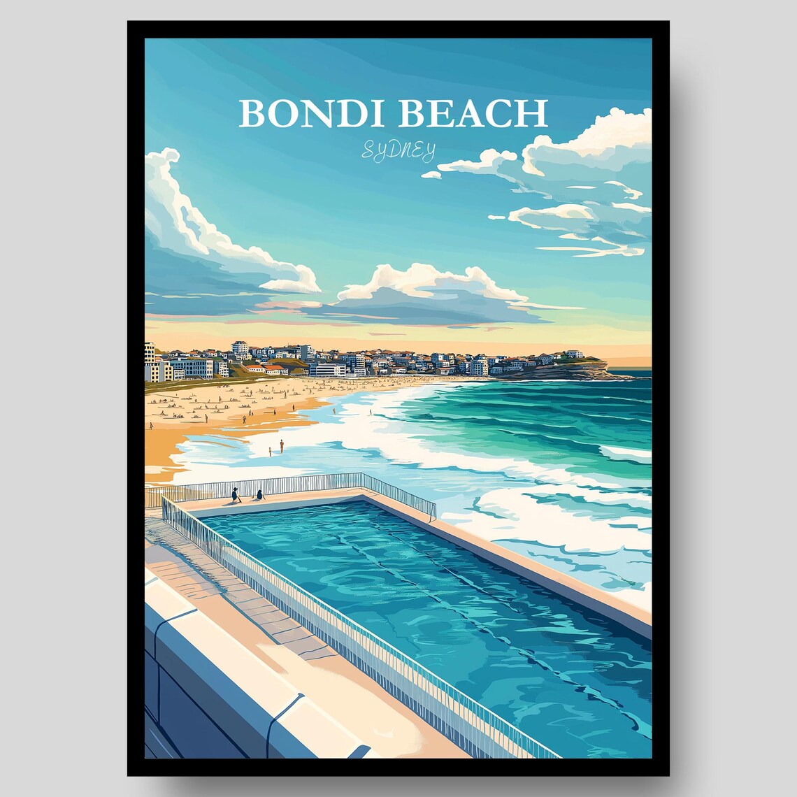Bondi Beach Sydney Australia Wall Art Print
