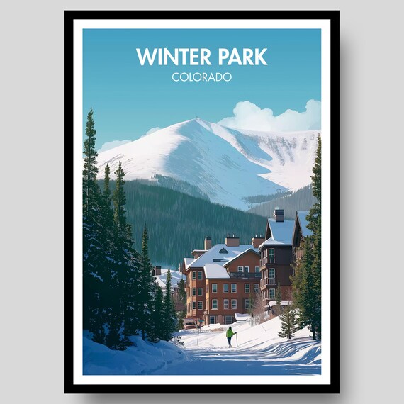 Winter Park Colorado Ski Resort Art Print
