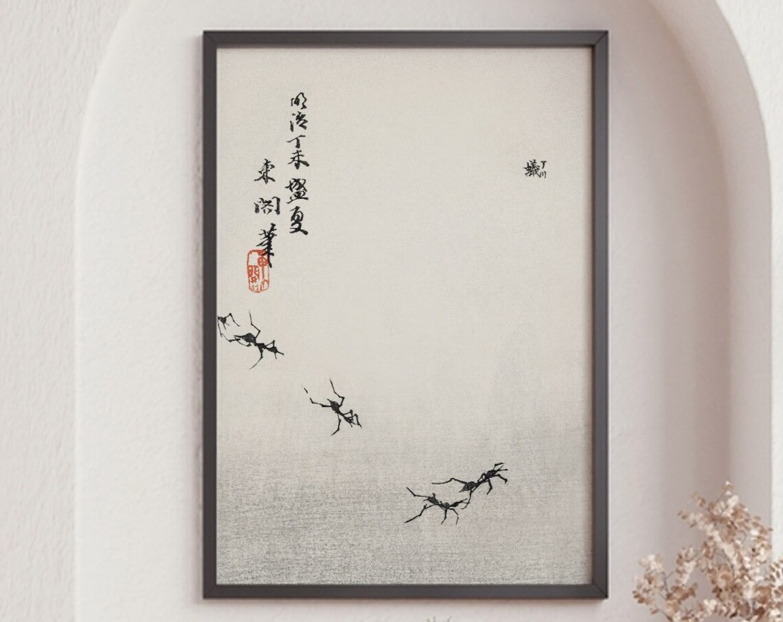 Ants Trail Illustration Morimoto Toko Art Print