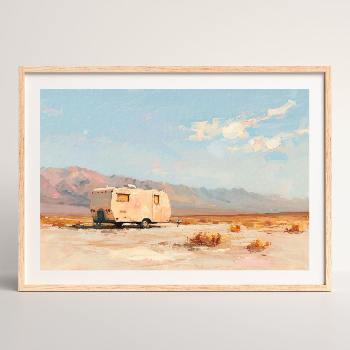 Retro Desert Print Minimal Western Wall Art Country Aesthetic Home Decor Modern Farmhouse Living Room Artwork P 530 - Image 2