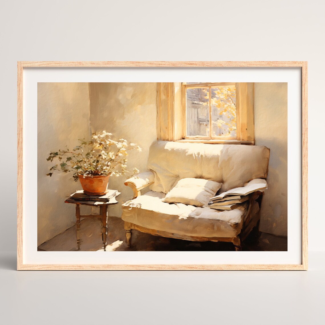 Neutral Still Life, Vintage Living Room Art Print - Image 2