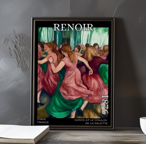 Renoir Dance at Le Moulin de la Galette Circle Dance 1876 Poster