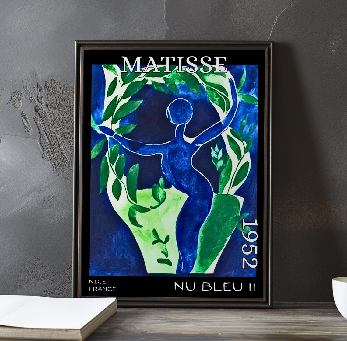 Matisse Blue Dancer Among Green Leaves 1952 Nice France Exhibition Poster