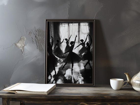 Edgar Degas Inspired Art Poster Ballet Dancer Print Impressionism Artwork Dance Impressionist Painting Movement