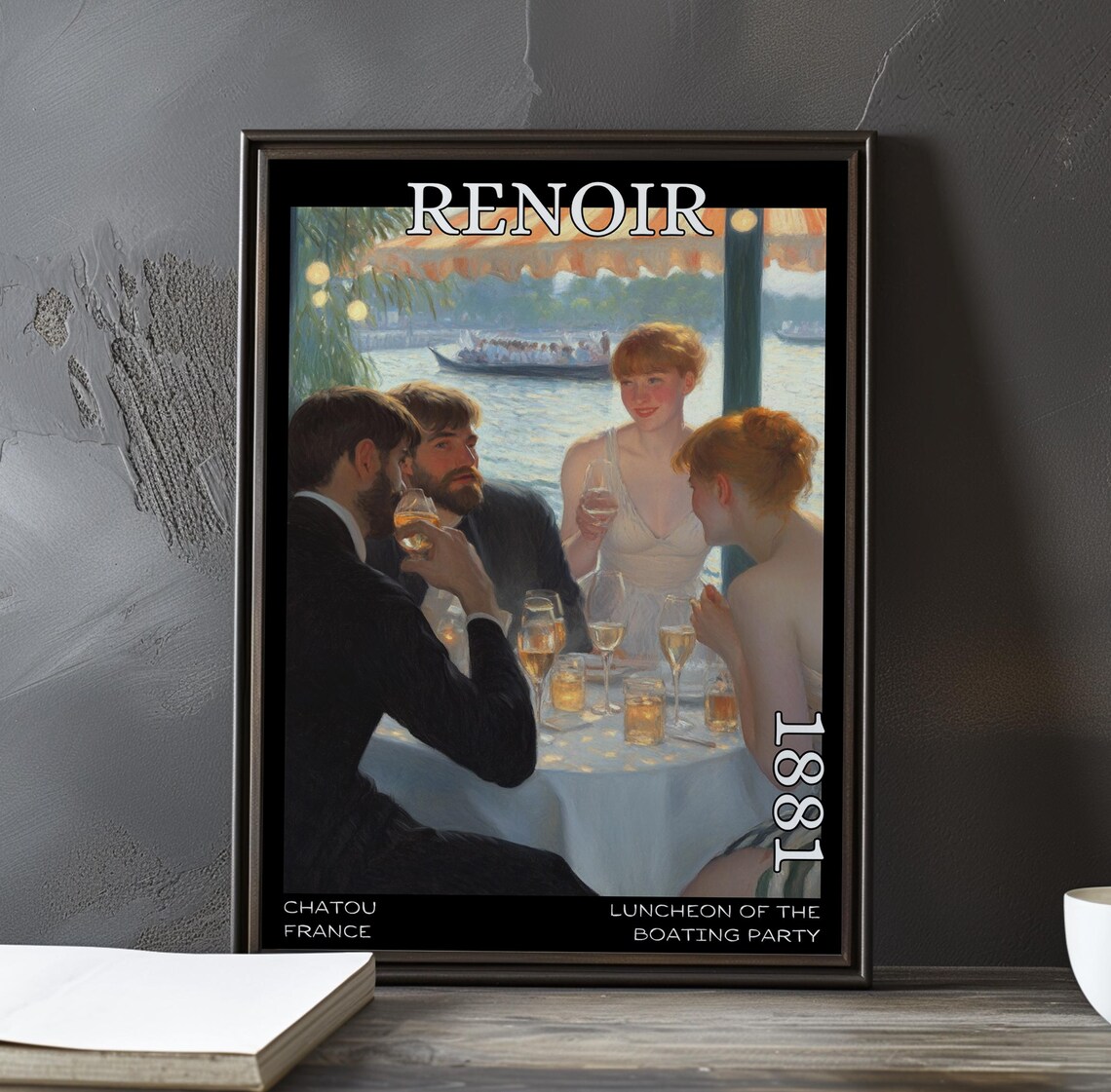 Renoir Luncheon of the Boating Party Riverside Toast 1881 Poster