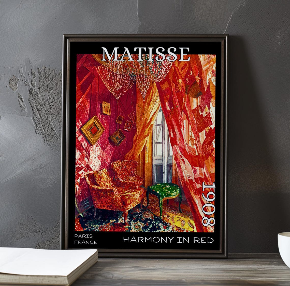 Henri Matisse Harmony in Red 1908 Chandelier Sitting Room Poster