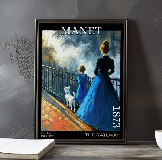 The Railway 1873 Douard Manet Print Poster French Impressionist Scene Urban Realism Modern Life Portrait Artwork Post Impressionism