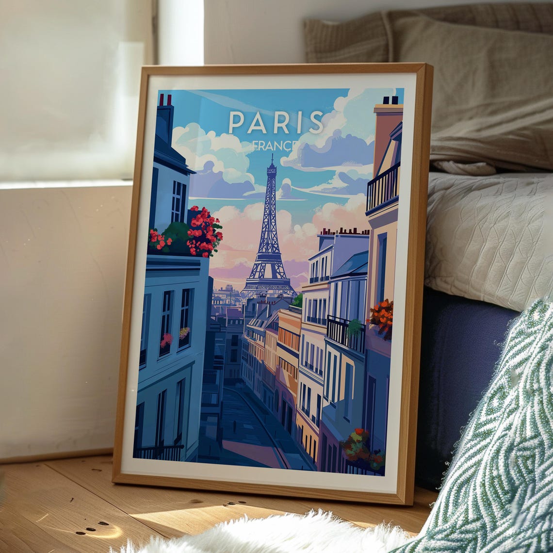 Paris France Wall Art Travel Gift Art Print - Image 3
