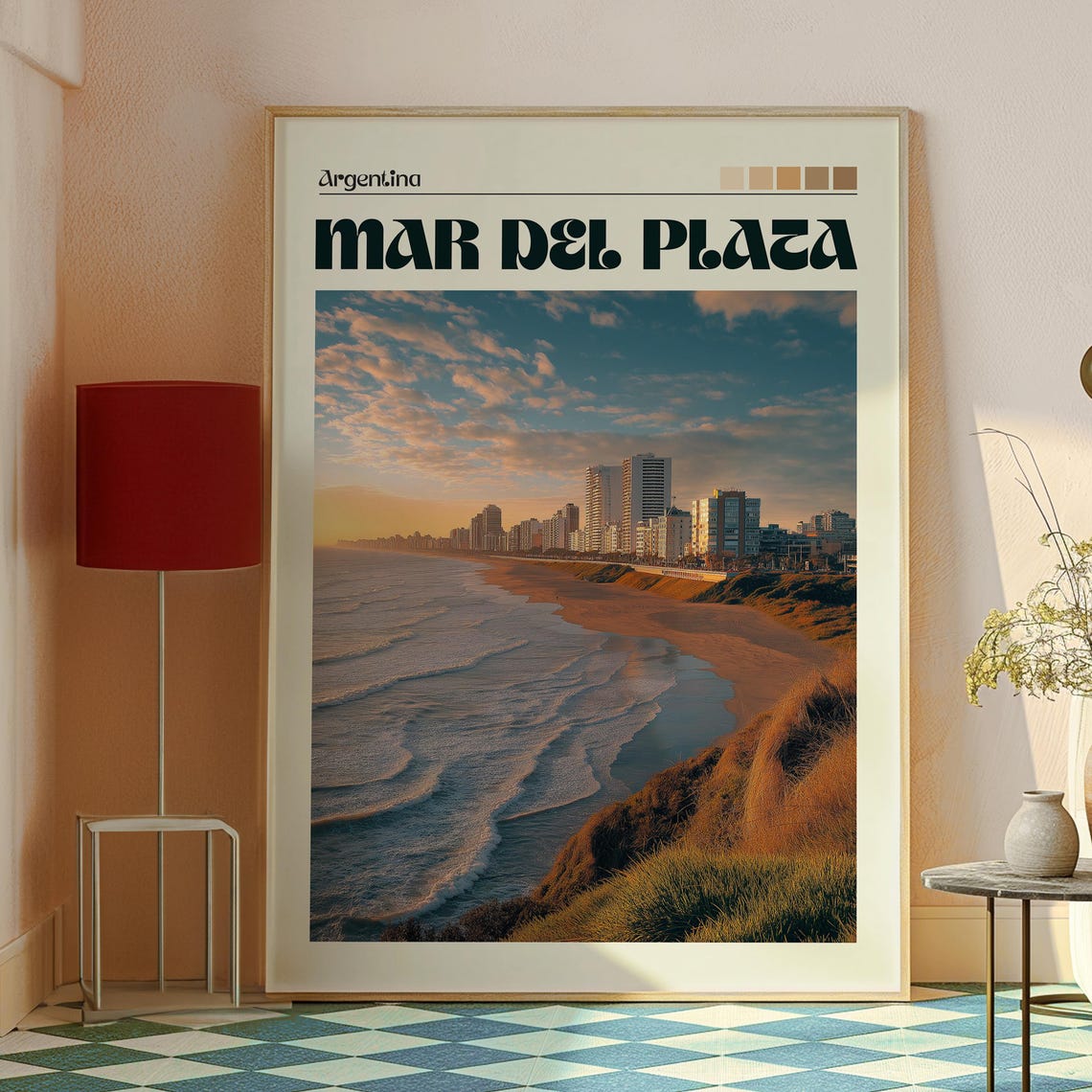 Mar Del Plata Travel Print Argentina Wall Art Poster Gift For Traveller - Image 2