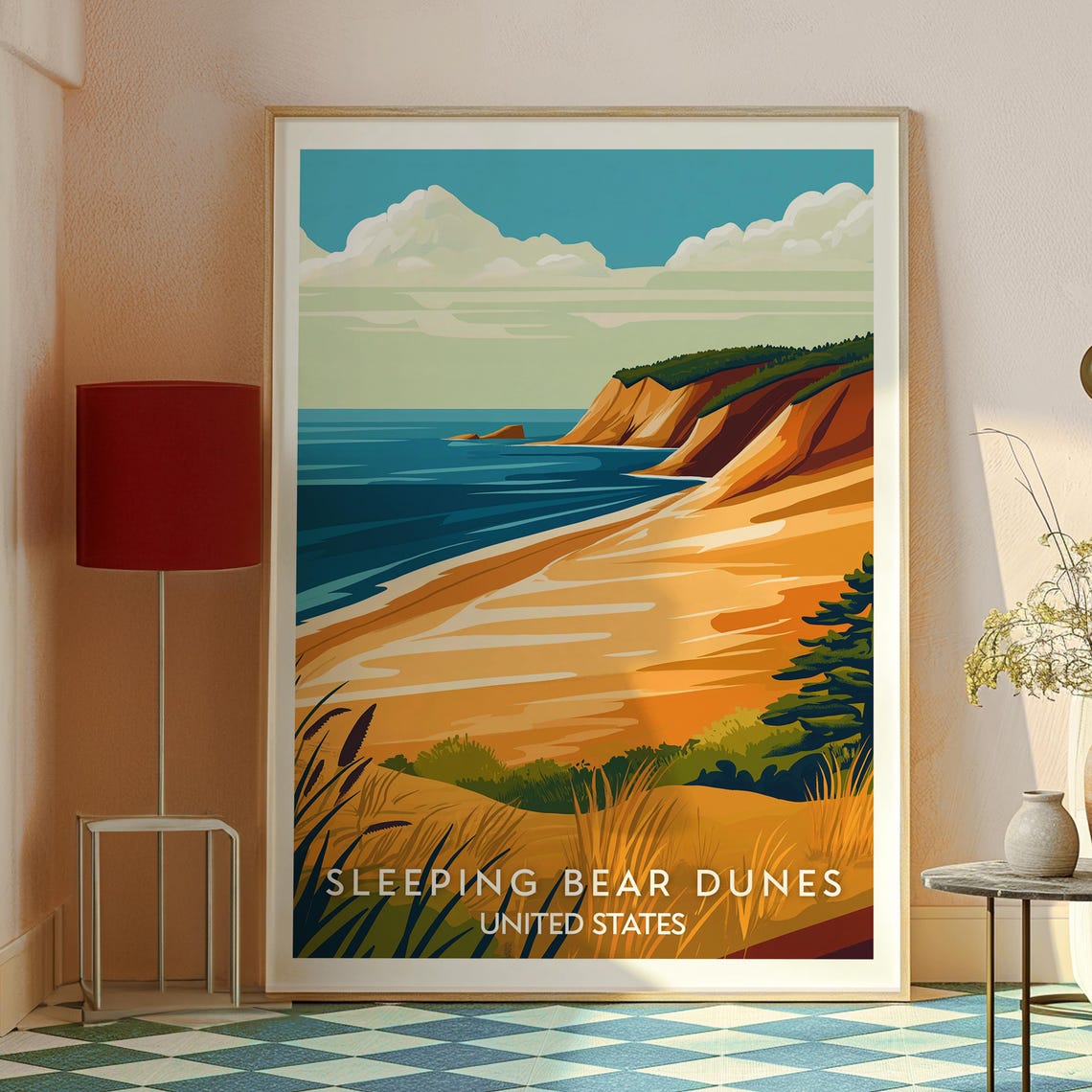 Sleeping Bear Dunes United States Lake Michigan Sand Dunes Poster - Image 2