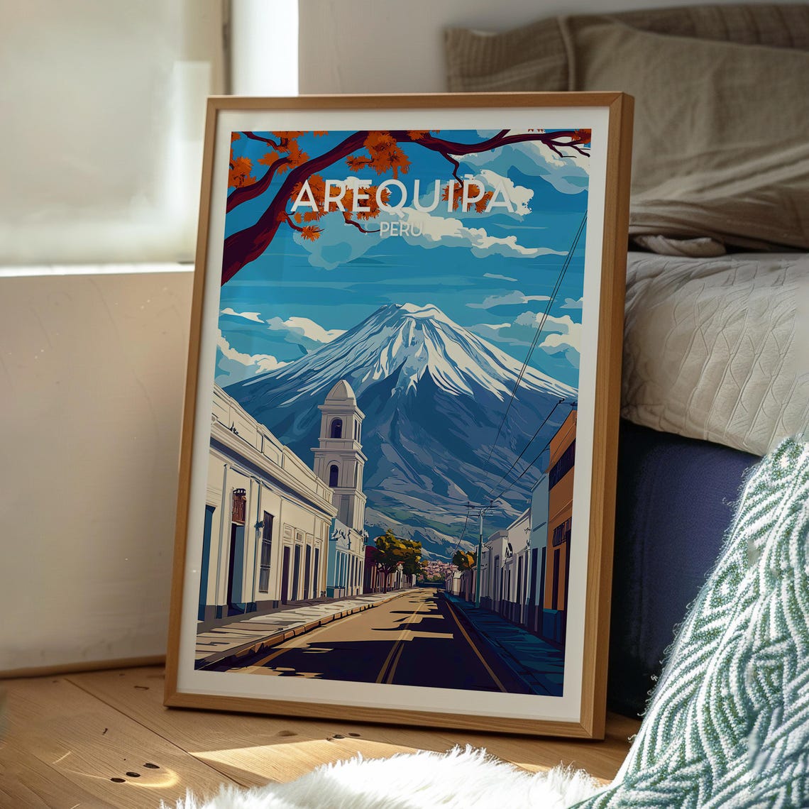 Arequipa Poster Art Peru Travel Print Wall Backpacking South America - Image 3