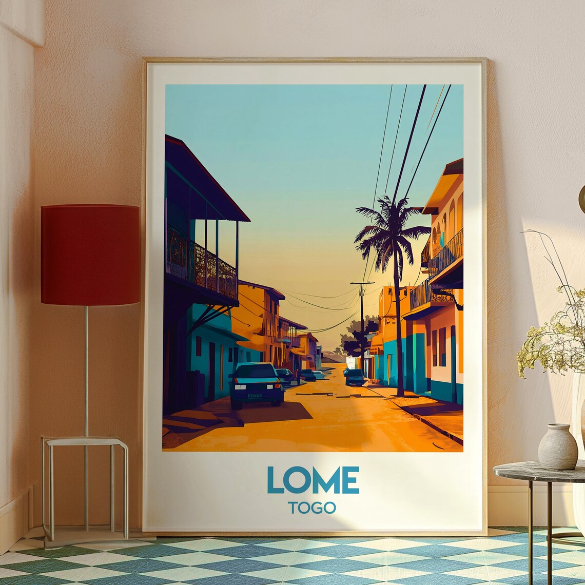 Lome Travel Poster, Togo African Wall Art - Image 2