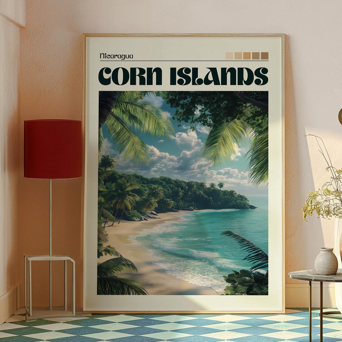 Corn Islands Print Nicaragua Wall Art Travel Central America - Image 2