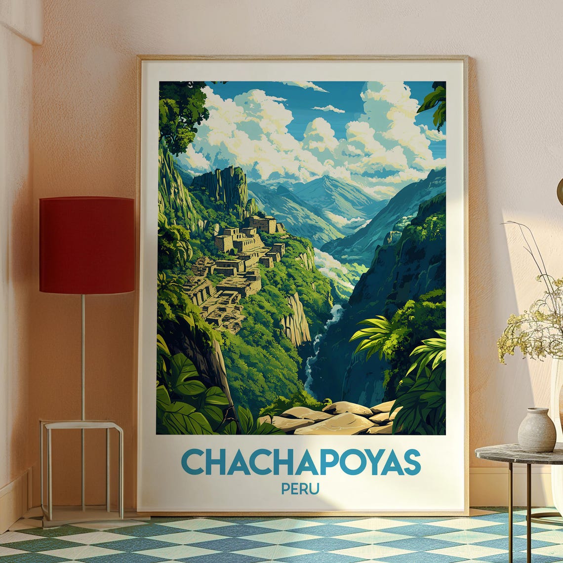 Chachapoyas Poster Art Peru Travel Print Wall Backpacking South America - Image 2