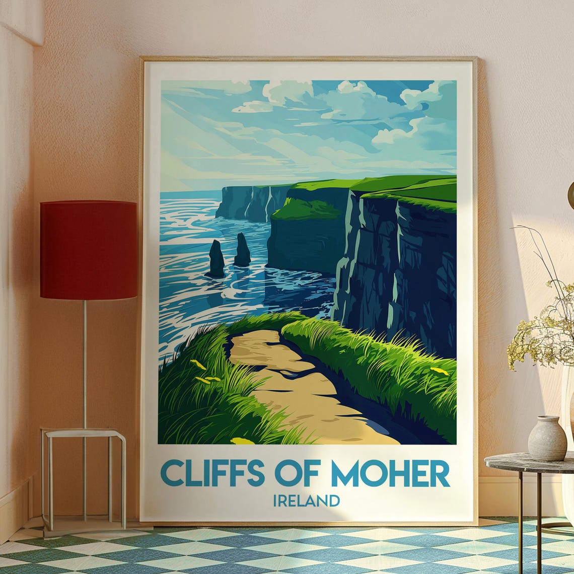 Cliffs Of Moher Ireland Dramatic Sea Cliffs Coastal Path Poster - Image 2