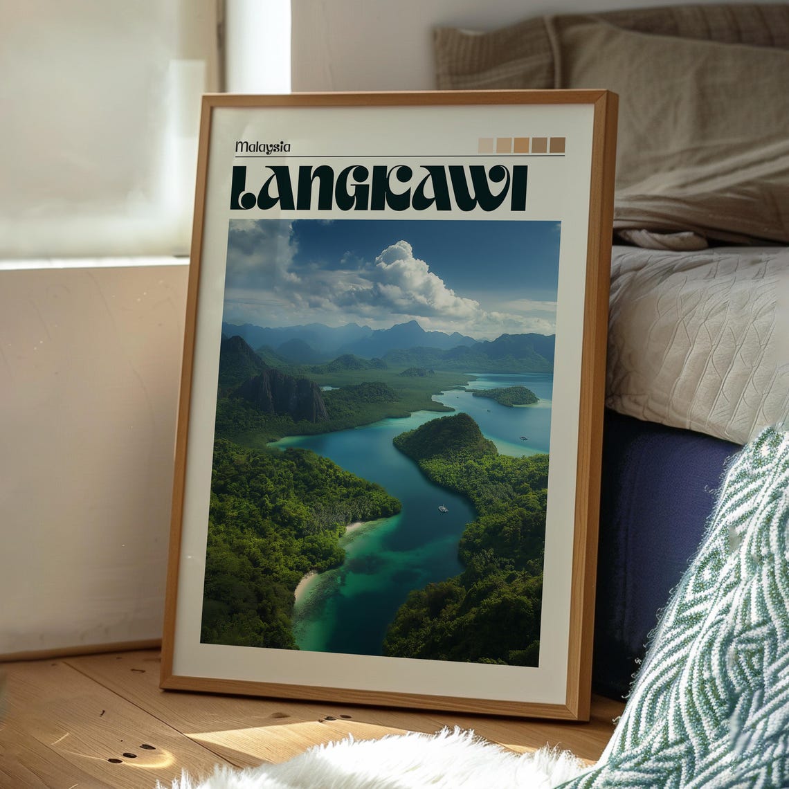 Langkawi Print Malaysia Wall Art Poster Island Travel Backpacking - Image 3