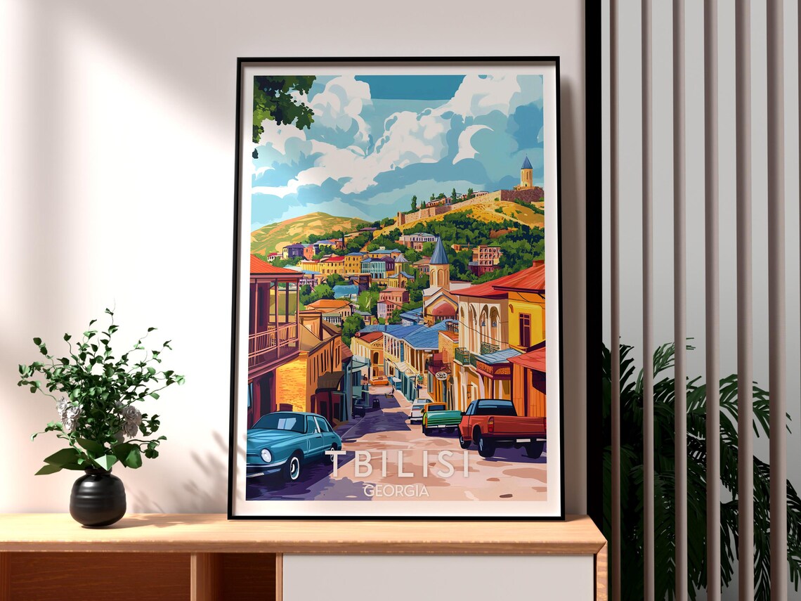 Tbilisi Europe Travel Poster