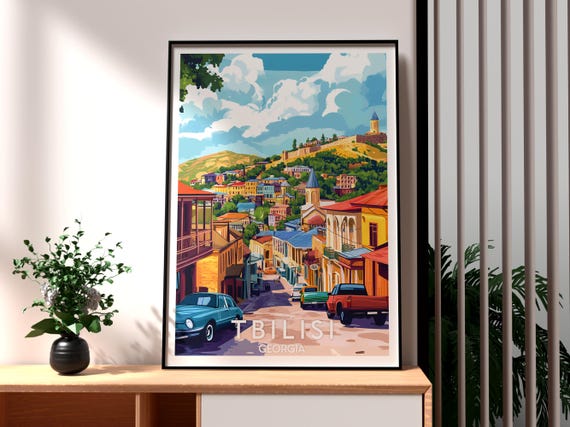 Tbilisi Europe Travel Poster